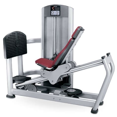 The machine consists of a weighted sled that is pushed up and down by the legs. . Used leg press machine